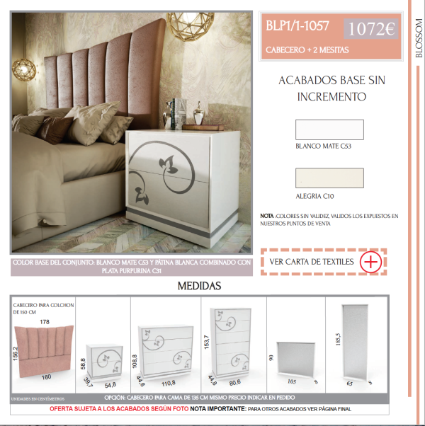 DORMITORIO DE MATRIMONIO BLOSSOM 1. - Imagen 7