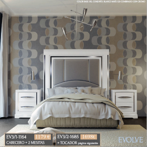 DORMITORIO DE MATRIMONIO EVOLVE 3.