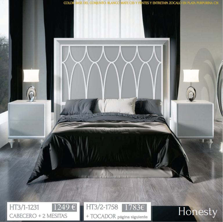 DORMITORIO DE MATIMONIO HONESTY 3.