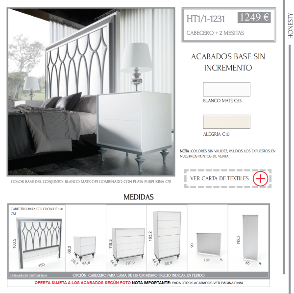 DORMITORIO DE MATRIMONIO HONESTY 1. - Imagen 8