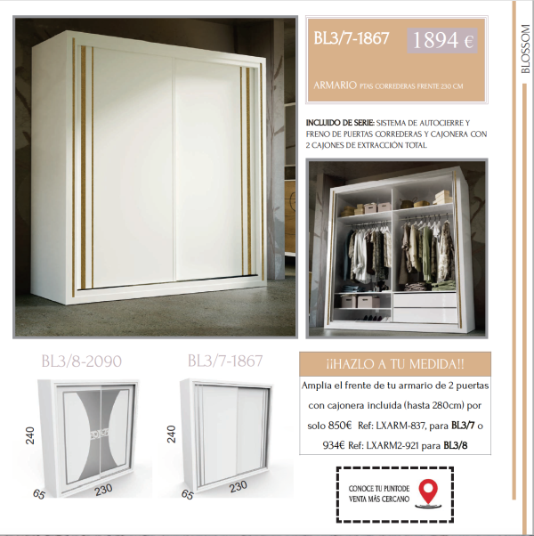 DORMITORIO DE MATRIMONIO BLOSSOM 3. - Imagen 10