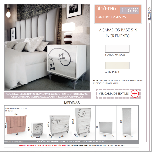 DORMITORIO DE MATRIMONIO BLOSSOM 1. - Imagen 7