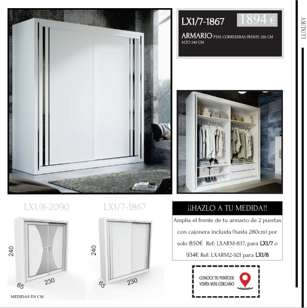 DORMITORIO DE MATRIMONIO LUXURY 2. - Imagen 7