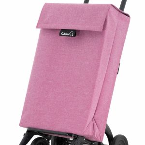 Carro de compra GARMOL de 4 ruedas color fucsia. Modelo JASP.