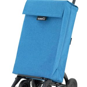 Carro de compra GARMOL de 4 ruedas color azul. Modelo JASP.