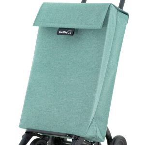 Carro de compra GARMOL de 4 ruedas color verde. Modelo JASP.