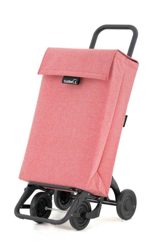 Carro de compra GARMOL de 4 ruedas color rojo. Modelo JASP.