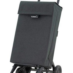 Carro de compra GARMOL de 4 ruedas color negro. Modelo JASP.