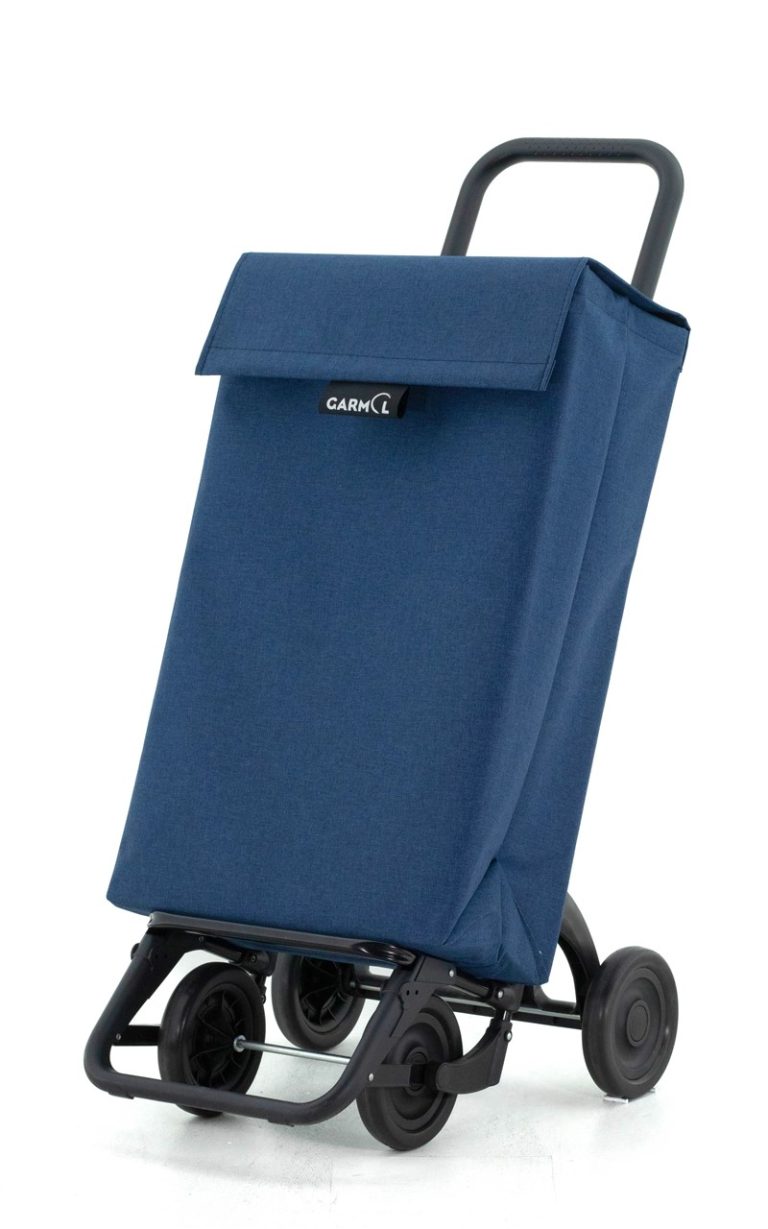 Carro de compra GARMOL de 4 ruedas color marino. Modelo JASP.