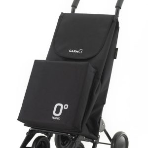 Carro de compra GARMOL de 4 ruedas color negro. Modelo STRONG TRAVEL TERMIC.