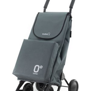 Carro de compra GARMOL de 4 ruedas color gris. Modelo STRONG TRAVEL TERMIC.