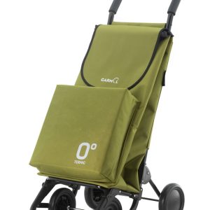 Carro de compra GARMOL de 4 ruedas color verde. Modelo STRON TRAVEL TERMIC.