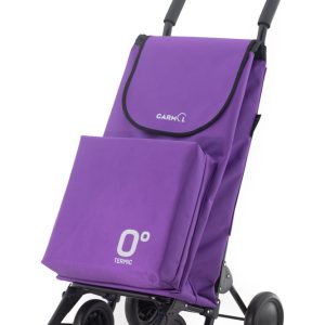 Carro de compra GARMOL de 4 ruedas color violeta. Modelo STRONG TRAVEL TERMIC.